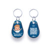 badge nfc qr code bleu pour enfant