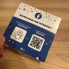 Photo de notre plaque NFC facebook