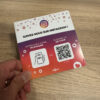 photo de notre plaque nfc instagram