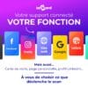 Carte NFC PRO : la destination du scan se choisit, réseaux sociaux, site ou fiche contact