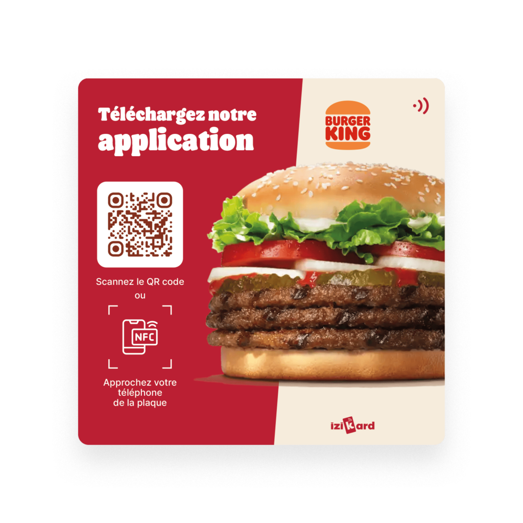 plaque nfc avis google burger king