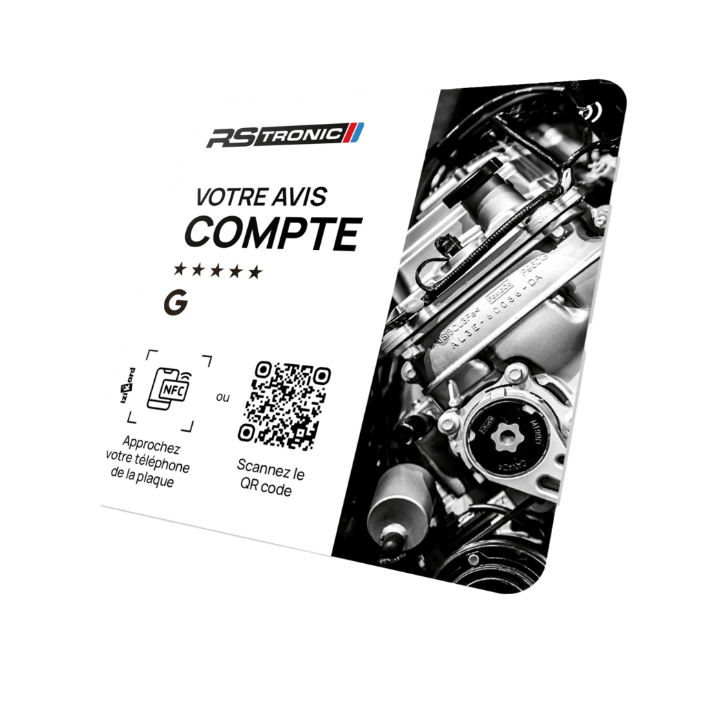 Plaque NFC personnalisée pour entreprise RS TRONIC