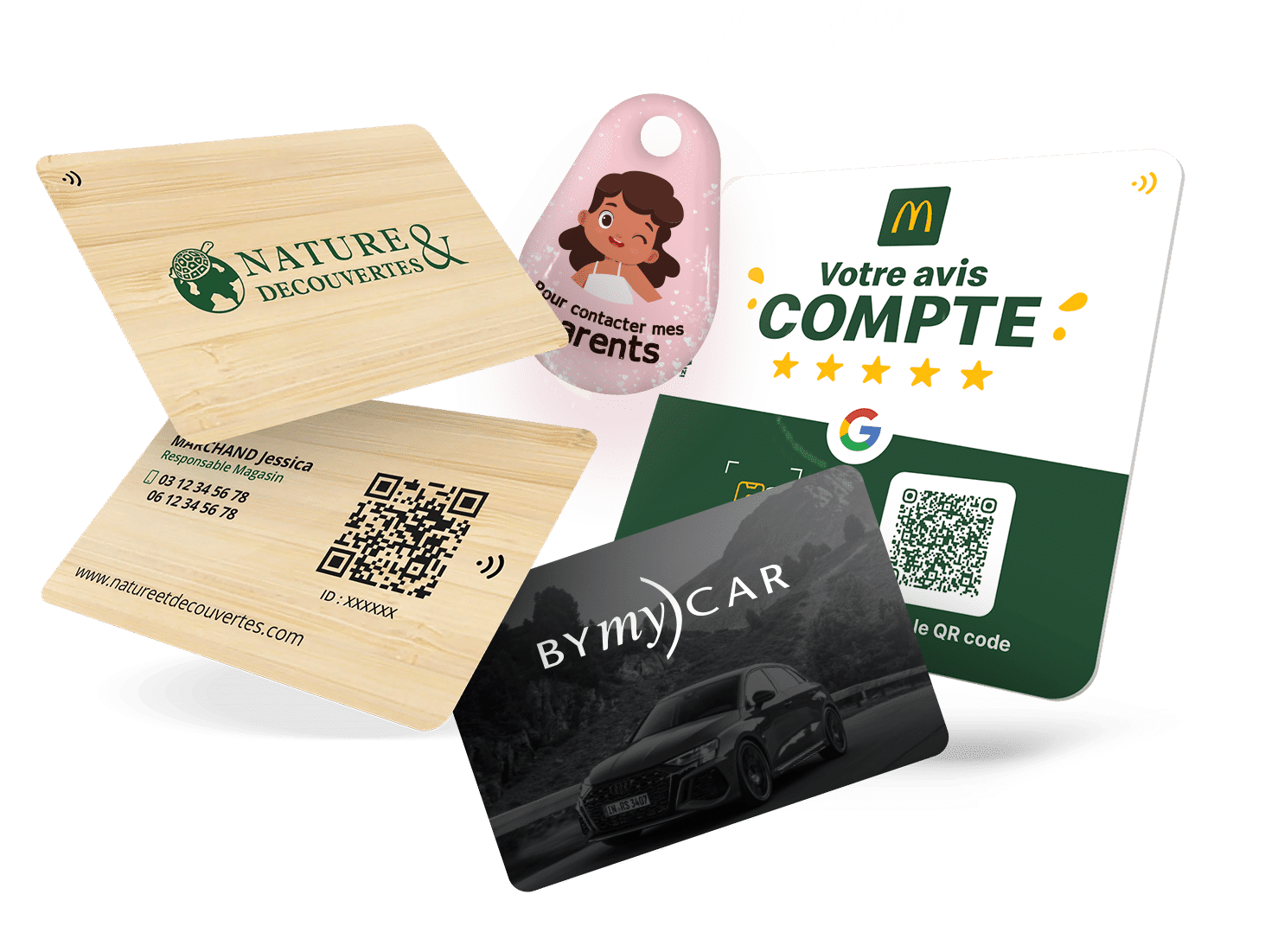 Supports NFC personnalisés avec QR Code