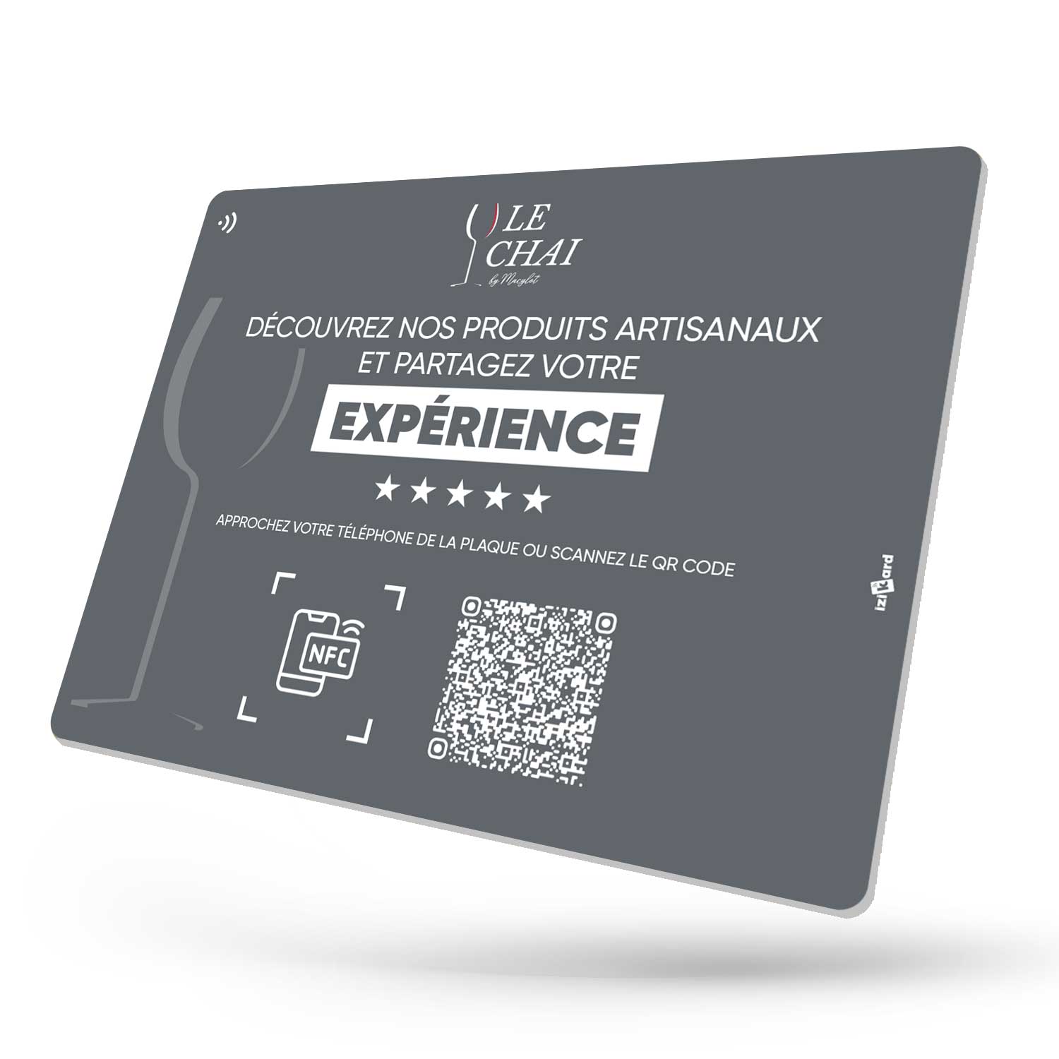 Plaque NFC PRO tout-en-un 100% personnalisée