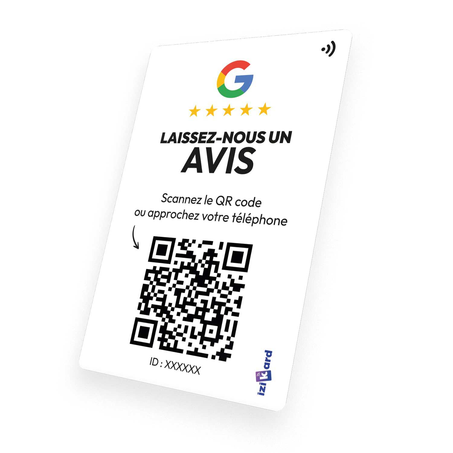Carte NFC Avis Google édition 2025