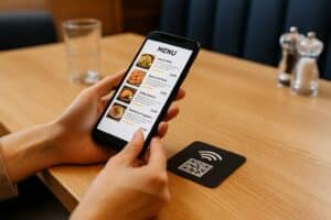 Menu digital pour restaurant par NFC et QR Code