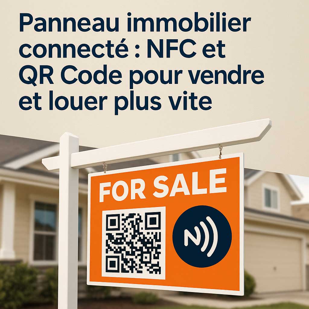 Panneau immobilier connecte