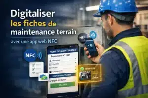 Digitaliser fiches maintenance terrain avec NFC et QR Code
