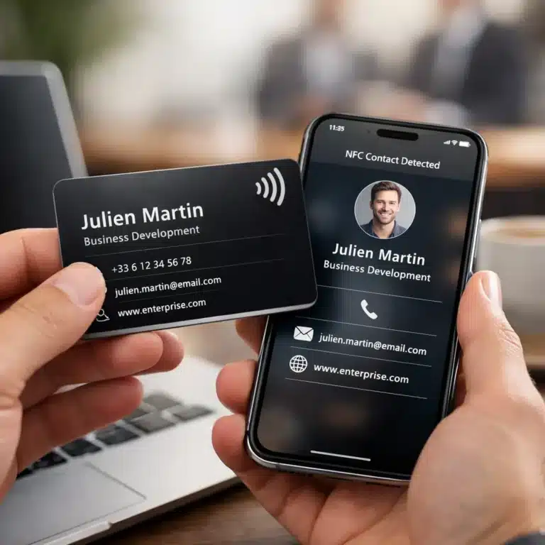 Avantages de la carte de visite NFC