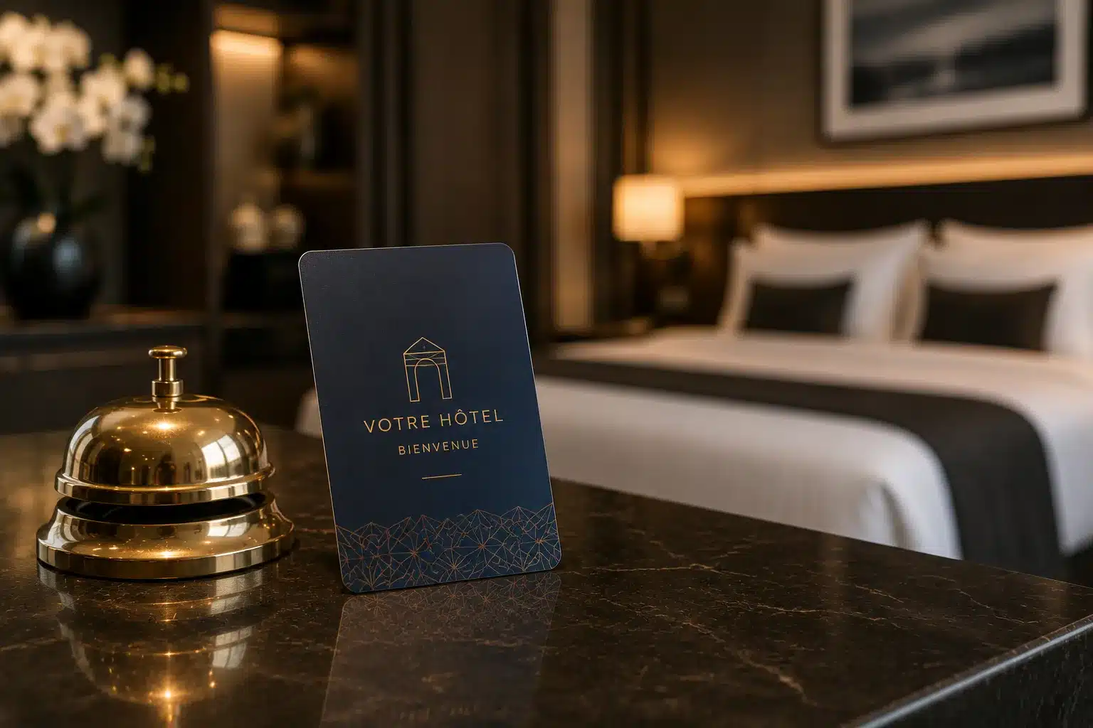 Carte d'accès hôtel RFID personnalisée pour chambre