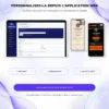 Personnalisation d'une carte de visite NFC depuis l'application web Izikard, avec prévisualisation immédiate du profil