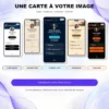 Cinq profils de carte de visite NFC personnalisés : comptabilité, architecture, cybersécurité, immobilier et coaching