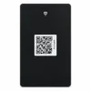 Verso de la carte NFC PRO avec QR Code imprimé, lisible même sans NFC activé