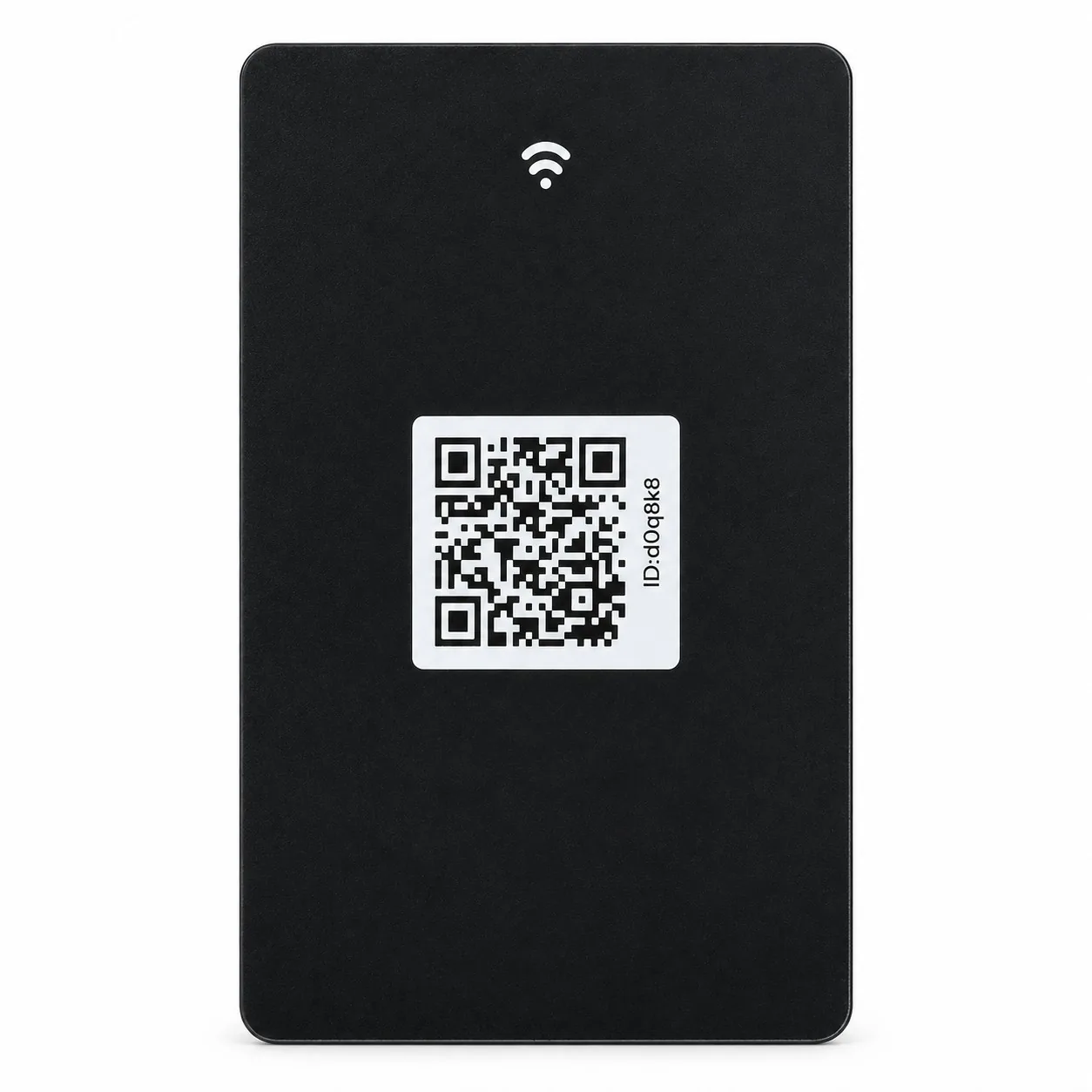 Verso de la carte NFC PRO avec QR Code imprimé, lisible même sans NFC activé