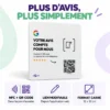 Plaque NFC Avis Google pour recueillir plus d'avis sans rien demander à l'oral